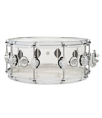 Drum Workshop DW Design Series Snare, 6x14, Acrylic Snare w/Chrome Hardware