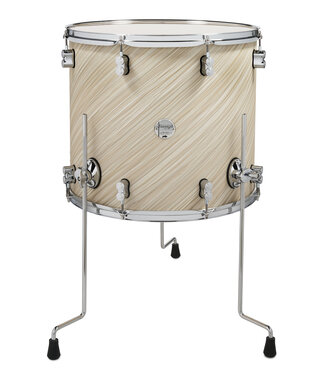 PDP PDP Concept Maple 16x18 Floor Tom Twisted Ivory Finish Ply with Chrome Hardware