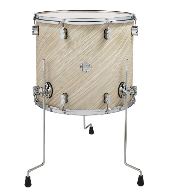 PDP Concept Maple 16x18 Floor Tom Twisted Ivory Finish Ply with Chrome Hardware