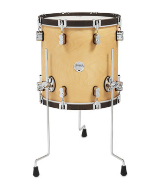 PDP PDP Concept Classic 14x14 Natural Stain Floor Tom with Walnut Stain Wood Hoops