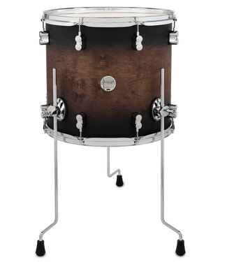 PDP PDP Concept Maple 14x16 Floor Tom Satin Charcoal Burst Lacquer with Chrome Hardware