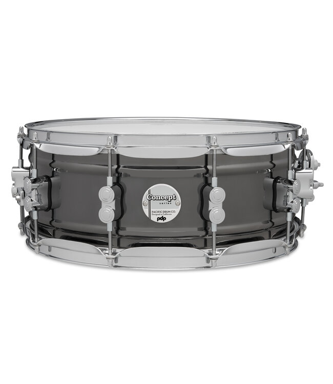 PDP Concept Series Metal Snare, 5.5x14, Black Nickel Over Steel w/Chrome Hardware