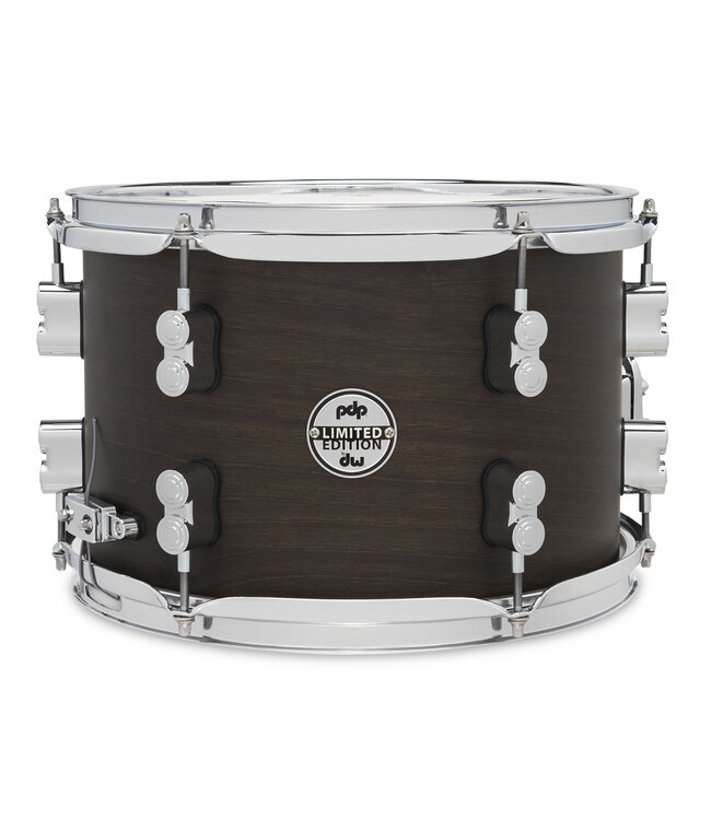 PDP Concept Maple 8x12 Dry Snare Satin Walnut Stain with Chrome Hardware