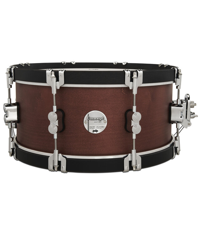 PDP Concept Classic 6.5x14 Ebony Stain Snare with Ebony Stain Wood Hoops