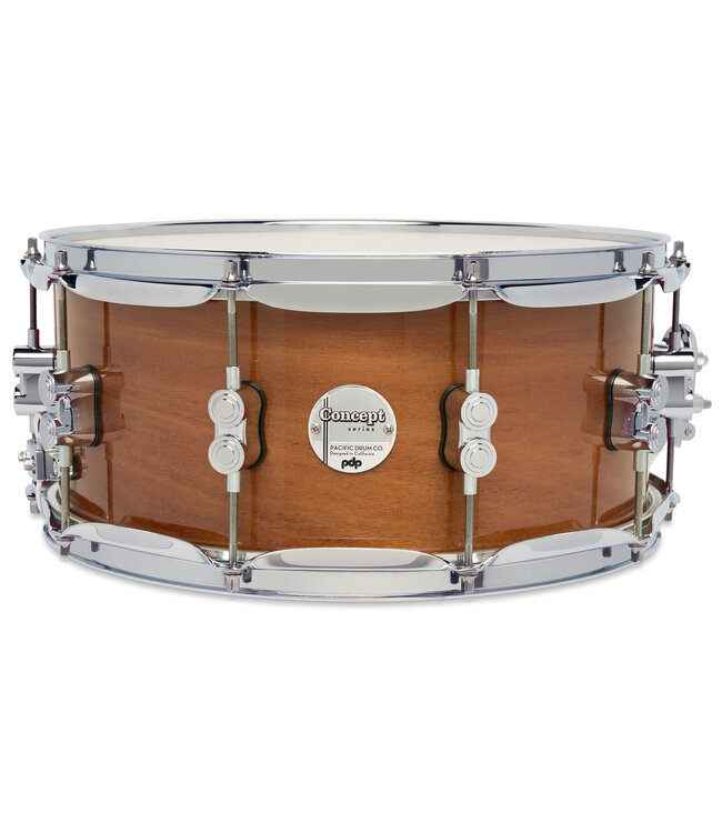 PDP Concept Maple Exotic 6.5x14 Natural Honey Mahogany Lacquer Snare
