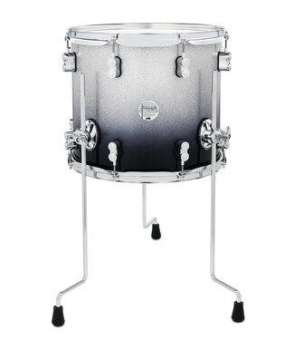 PDP PDP Concept Maple 12x14 Floor Tom Silver to Black Fade with Chrome Hardware