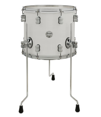 PDP PDP Concept Maple 12x14 Floor Tom Pearlescent White Lacquer with Chrome Hardware