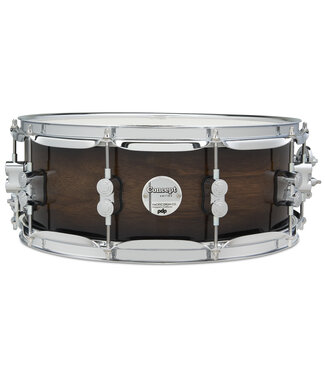 PDP PDP Concept Maple Exotic 5.5x14 Walnut to Charcoal Burst Lacquer Snare