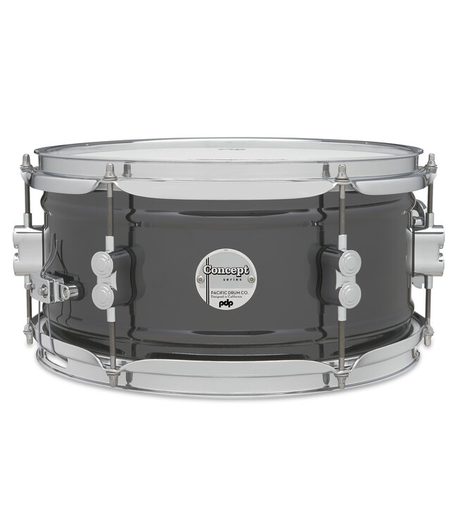 PDP Concept Series Metal Snare, 6x12, Black Nickel Over Steel
