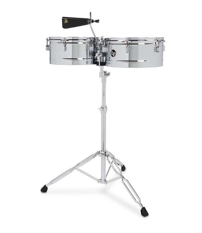 Latin Percussion LPA256 13" and 14" Aspire Timbales - Chrome with Chrome Hardware