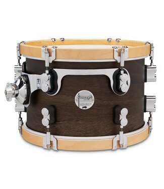 PDP PDP Concept Classic 8x12 Walnut Stain Tom with Natural Stain Hoops