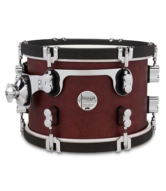PDP PDP Concept Classic 8x12 Ox Blood Stain Tom with Ebony Stain Hoops