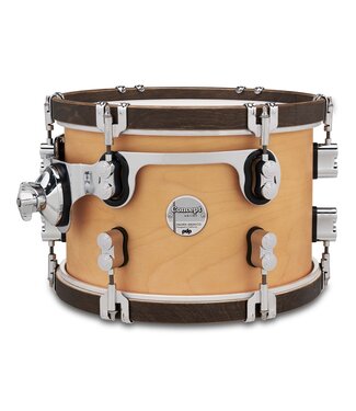 PDP PDP Concept Classic 8x12 Natural Stain Tom with Walnut Stain Hoops