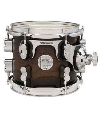 PDP PDP Concept Series Maple Exotic Tom, 7x8, Walnut to Charcoal Burst