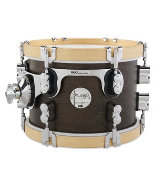 PDP PDP Concept Classic 7x10 Walnut Stain Tom with Natural Stain Hoops