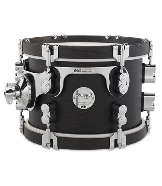 PDP PDP Concept Classic 7x10 Ebony Stain Tom with Ebony Stain Hoops