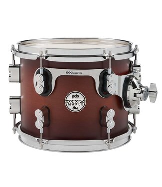 PDP PDP Concept Series Maple Suspended Tom, 8x10, Satin Tobacco Burst w/Chrome Hardware