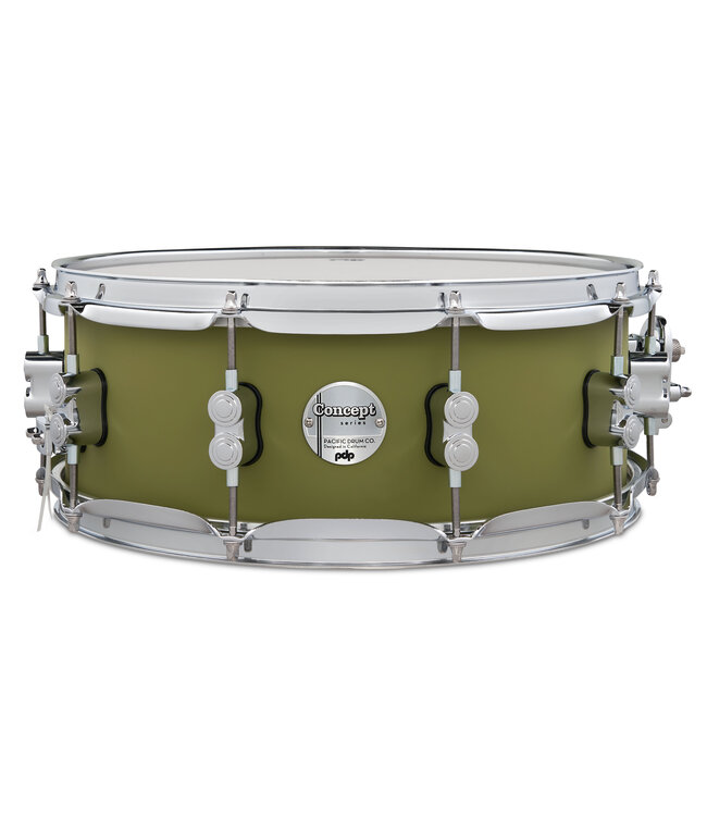 PDP Concept Maple 5.5x14 Satin Olive FinishPly Snare