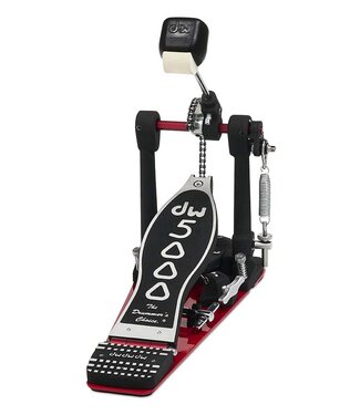Drum Workshop DW 5000 Series Accelerator Single Chain, Narrow Footboard Single Bass Drum Pedal w/ Bag