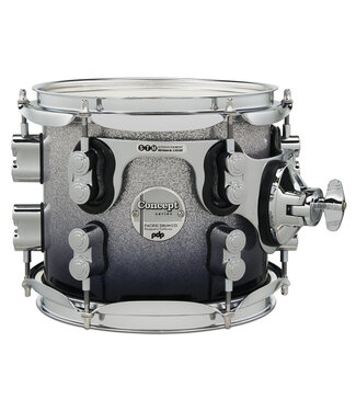 PDP PDP Concept Maple 7x8 Suspended Tom Silver to Black Fade Lacquer with Chrome Hardware