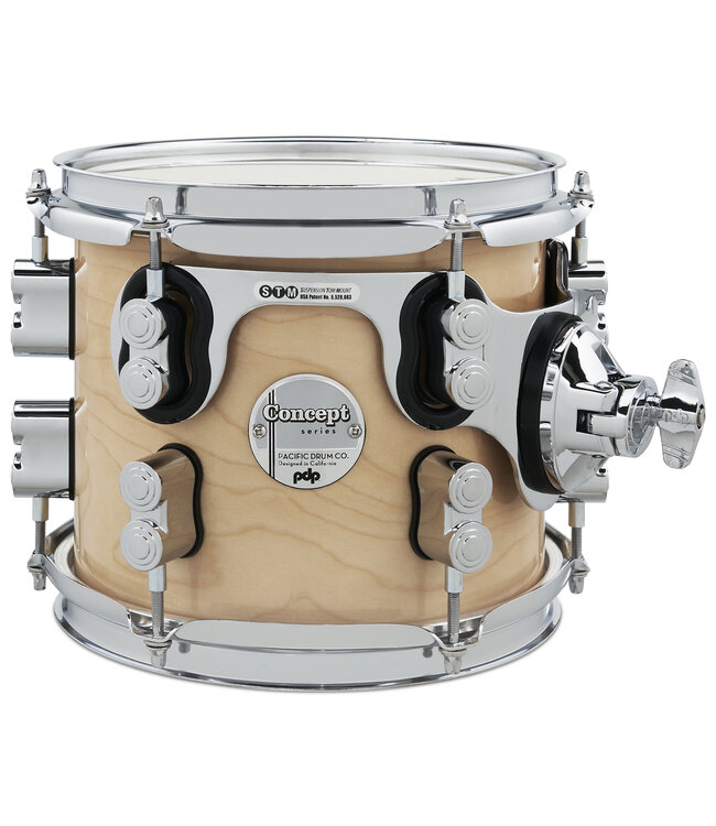 PDP Concept Maple 7x8 Suspended Tom Natural Lacquer with Chrome Hardware