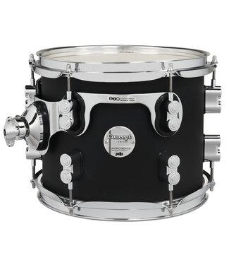 PDP PDP Concept Maple 8x10 Suspended Tom Satin Black Finish Ply with Chrome Hardware