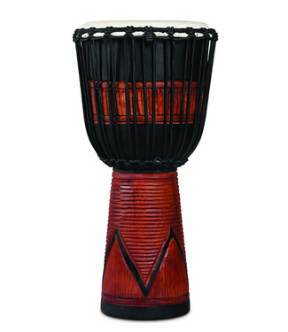 LP LP WORLD BEAT WOOD ART LG DJEMBE BLK/BRN