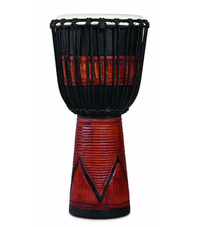 LP WORLD BEAT WOOD ART LG DJEMBE BLK/BRN