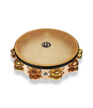 LP LP Pro 10 Inch Double Row Headed Tambourine - Brass/Bronze Hybrid