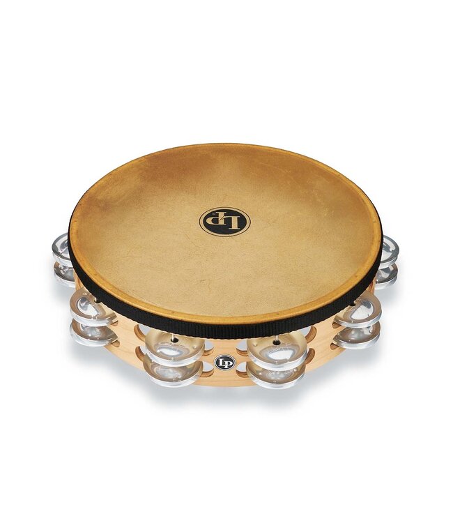 LP Pro 10 Inch Double Row Headed Tambourine - Aluminum