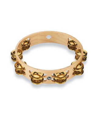 LP LP Pro 10 Inch Double Row Tambourine - Brass