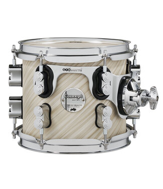 PDP PDP Concept Maple 7x8 Suspended Tom Twisted Ivory Finish Ply with Chrome Hardware