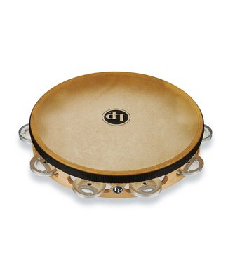 LP LP Pro 10 Inch Single Row Headed Tambourine - Aluminum