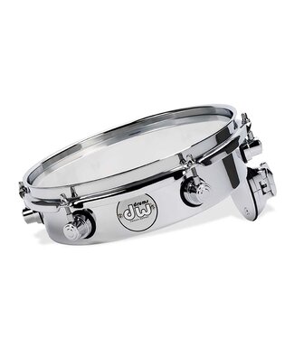 Drum Workshop DW Design Series Piccolo Tom, 2.5x10, Chrome Over Steel w/Chrome Hardware