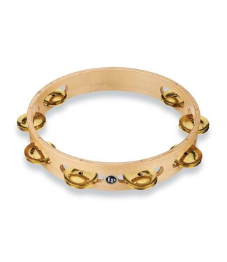 LP LP Pro 10 Inch Single Row Tambourine - Brass