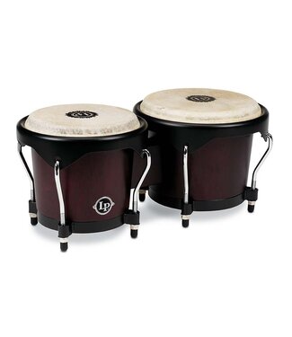 LP Latin Percussion LP646NY-DW City Series 6-inch and 7-inch Bongo Set - Dark Wood