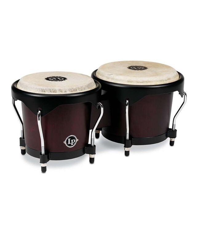 Latin Percussion LP646NY-DW City Series 6-inch and 7-inch Bongo Set - Dark Wood