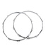 DW True Hoop 14" 10 Lug Snare Batter & Resonant Pair - Chrome