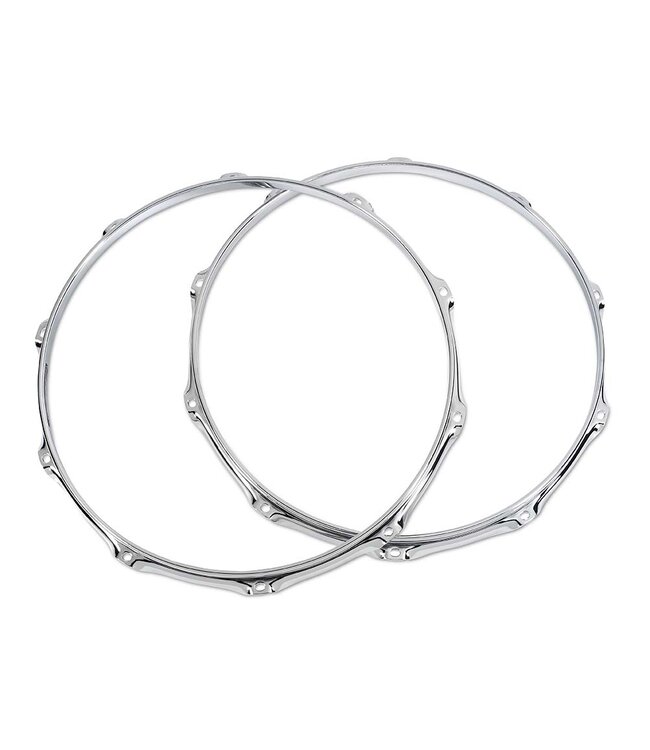 DW True Hoop 14" 10 Lug Snare Batter & Resonant Pair - Chrome