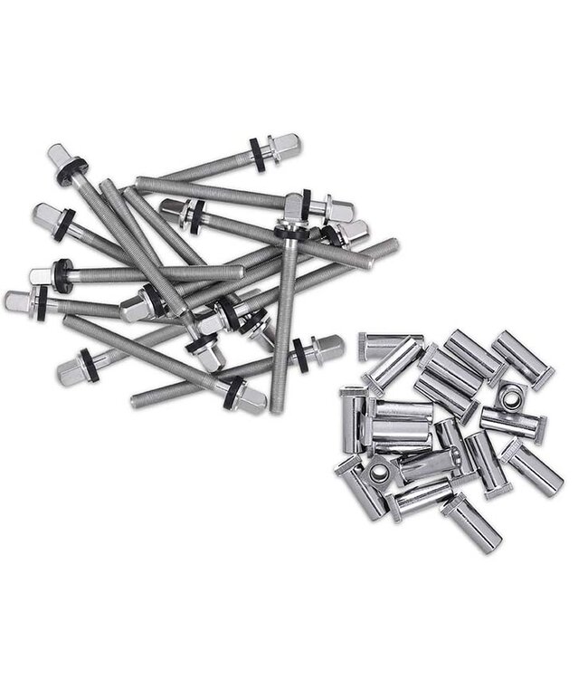 DW True Pitch 50 Tension Rod w/ Receiver Nut for 14-18" Toms (16 Pack)