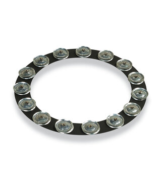 LP Latin Percussion LP3814BGA 14-Inch Tambo-Ring - Black Sand with Galvanized Steel Jingles