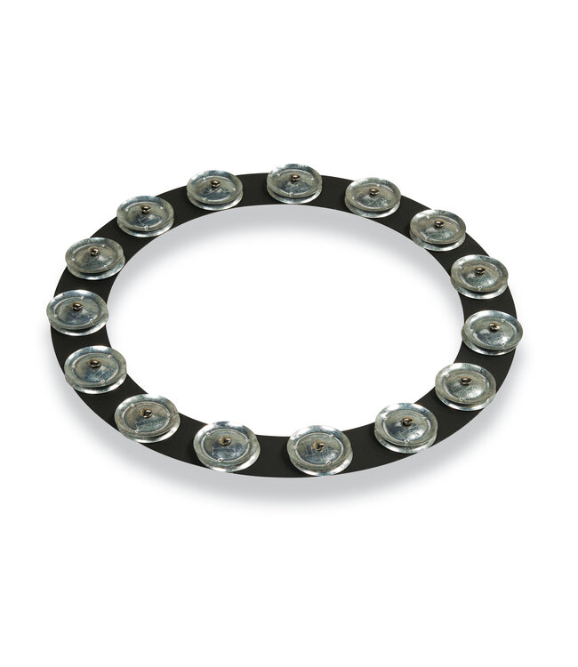 Latin Percussion LP3814BGA 14-Inch Tambo-Ring - Black Sand with Galvanized Steel Jingles