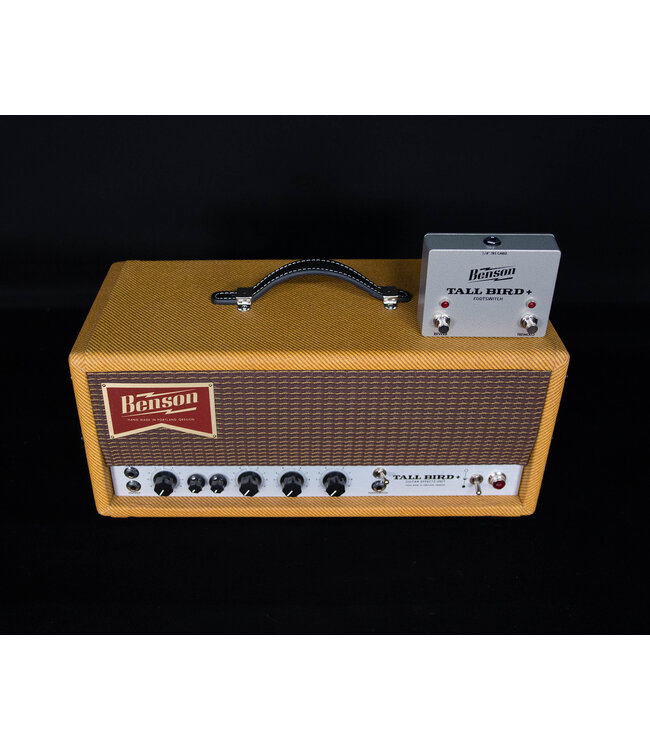 Benson Amps Tall Bird Plus Tube Driven Spring Reverb & Optical Tremolo, Aged Tweed/Oxblood Grille