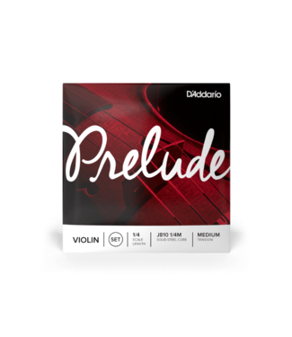 Prelude D'Addario Prelude Violin String Set, 1/4 Scale, Medium Tension