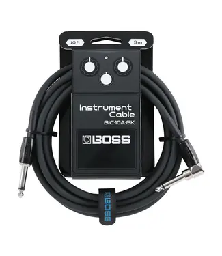 Boss BOSS 10 Foot Instrument Cable Black, Straight/Angled - Black