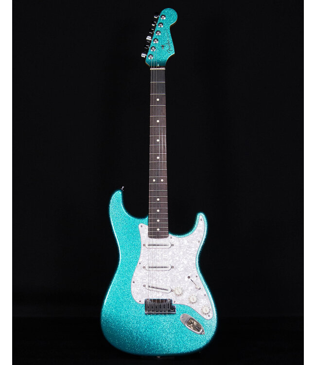 Fender Special Run Sparkle American Series Stratocaster, Teal Sparkle - Used
