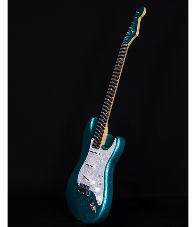 Fender Special Run Sparkle American Series Stratocaster, Teal Sparkle - Used