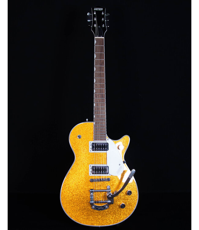Gretsch G5230T Electromatic Sparkle Jet FT Single-Cut with Bigsby, Laurel FB, Gold Sparkle