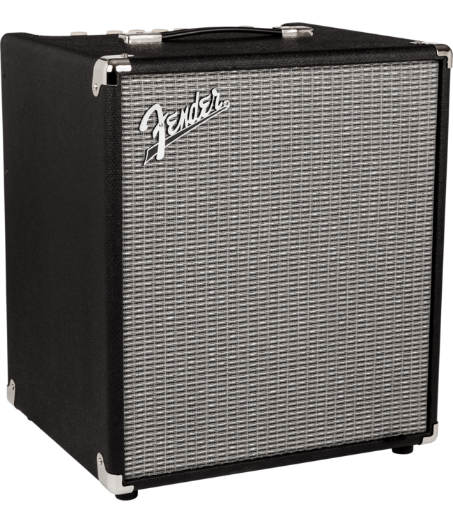 Fender Rumble 100 V3 Bass Amp Combo, Black/Silver