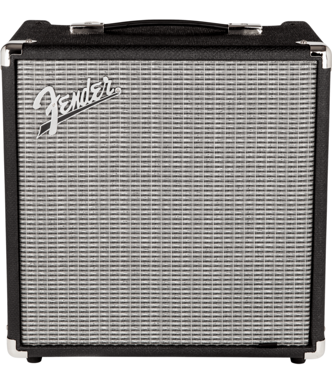 Fender Rumble 25 V3 Bass Amp Combo, Black/Silver